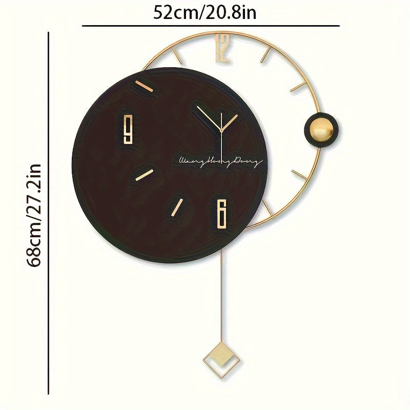 1PS Light Luxury Wall Clock Simple and Personalized Fashion