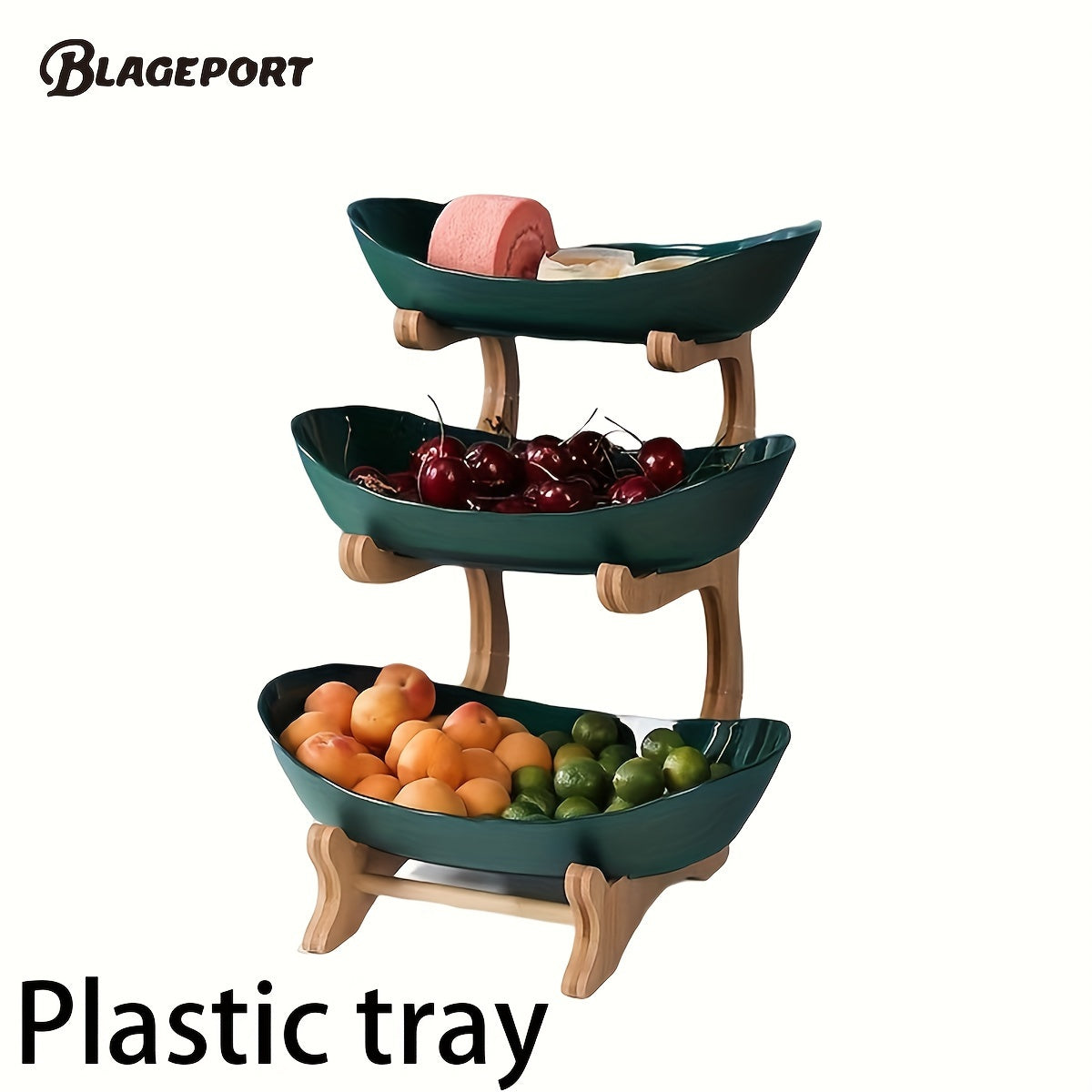 2PCS 2-tier/3-tier fruit bowl for kitchen counter