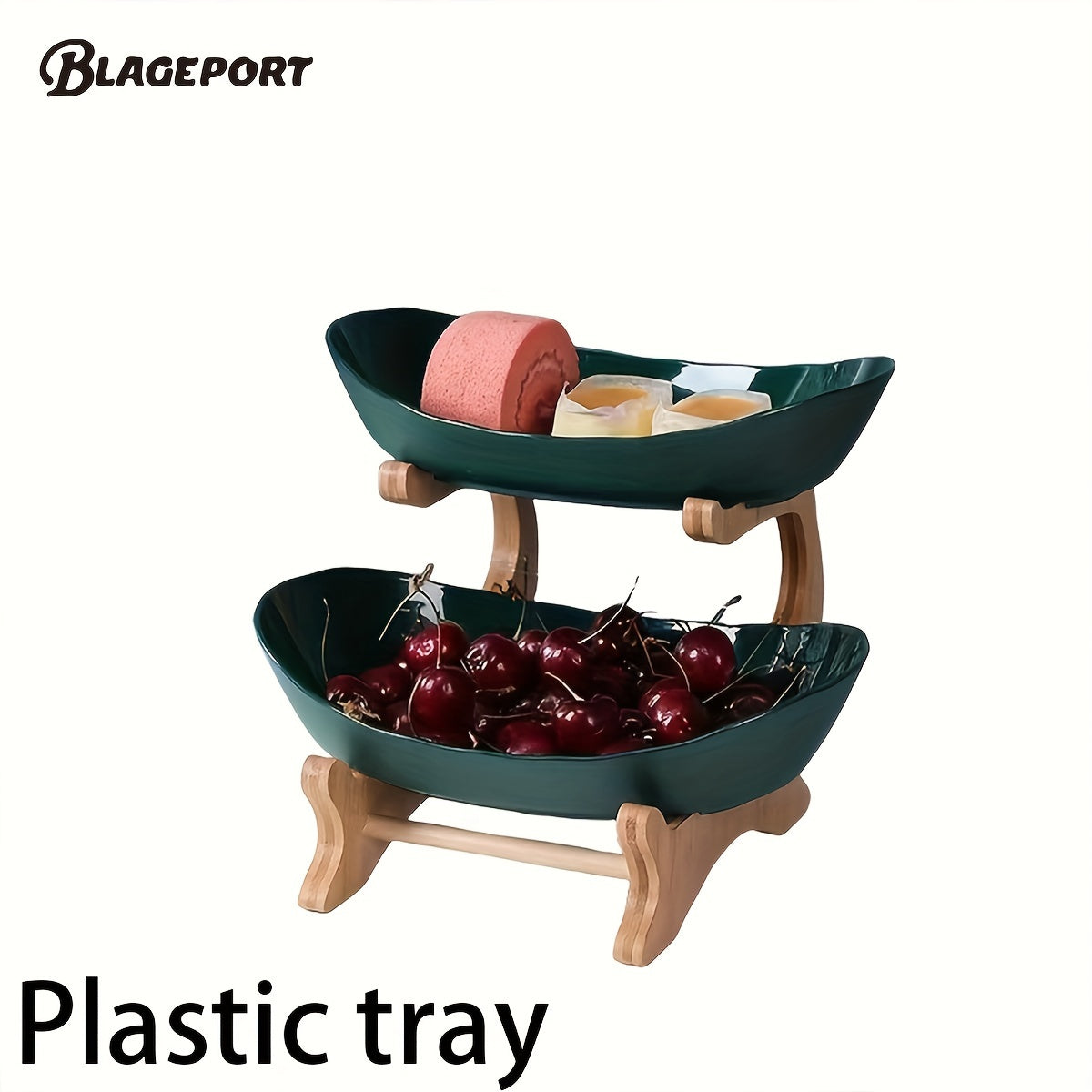 2PCS 2-tier/3-tier fruit bowl for kitchen counter