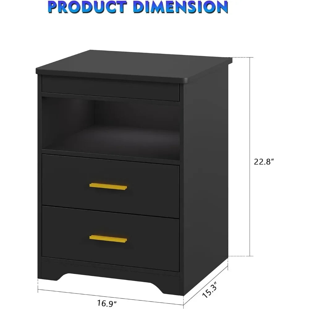 Mobile Nightstand With Gun Compartment