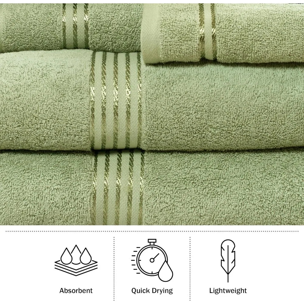 6 Hand Towels Towel 18PC Towel Set