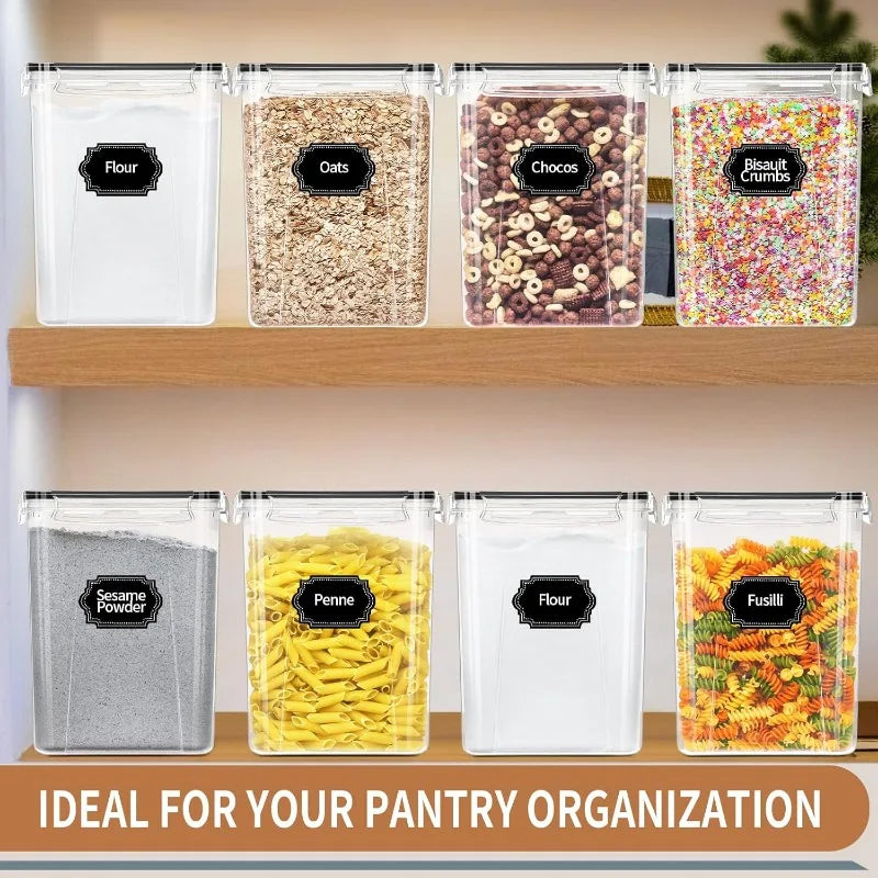 BPA Free, 4pcs Pantry Kitchen Organizers and Storage for