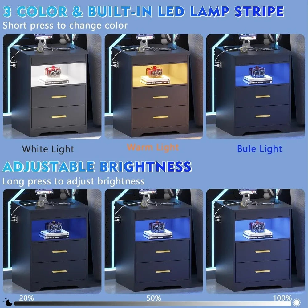 Mobile Nightstand With Gun Compartment