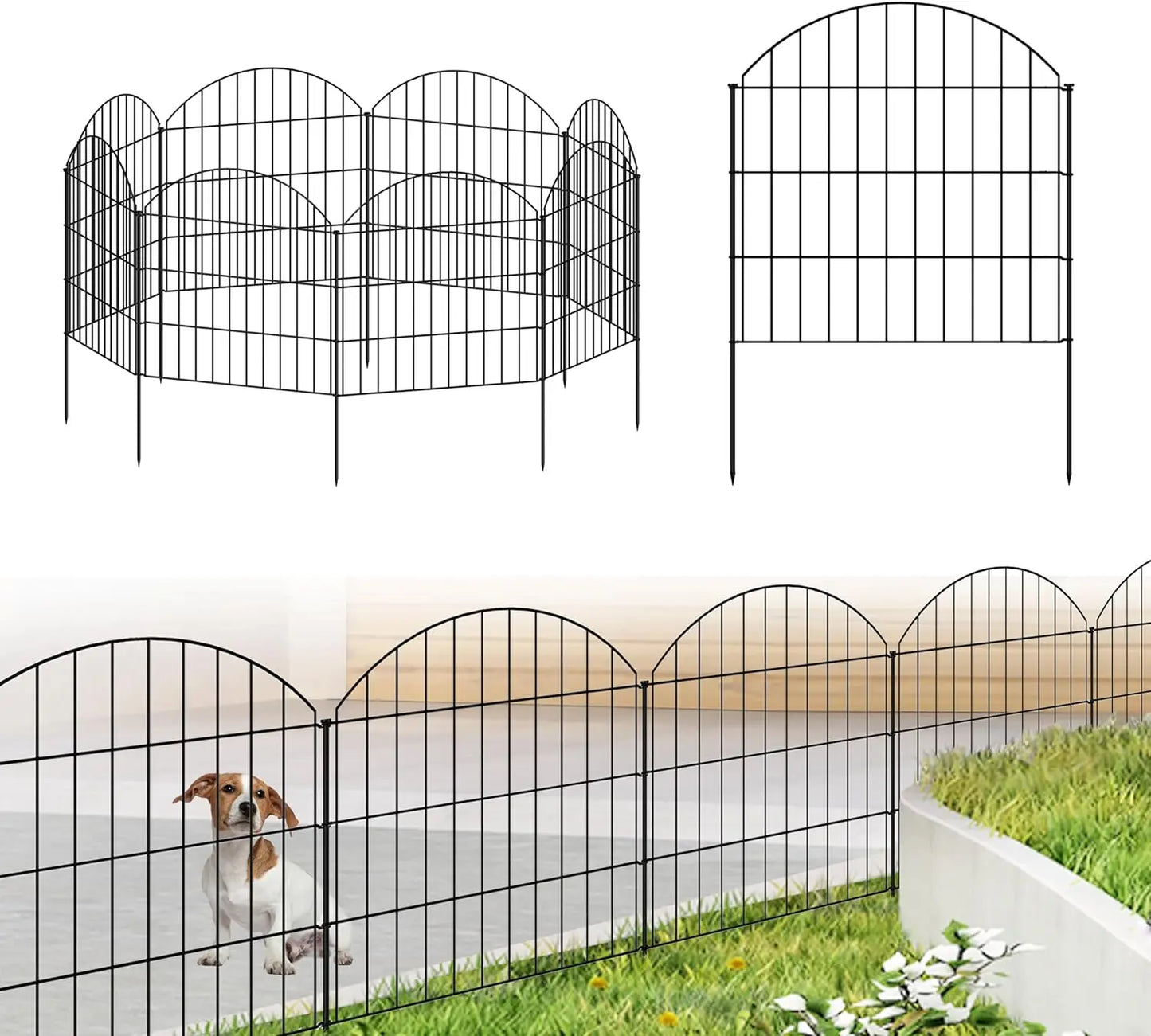 Decorative Metal Garden Fence Outdoor