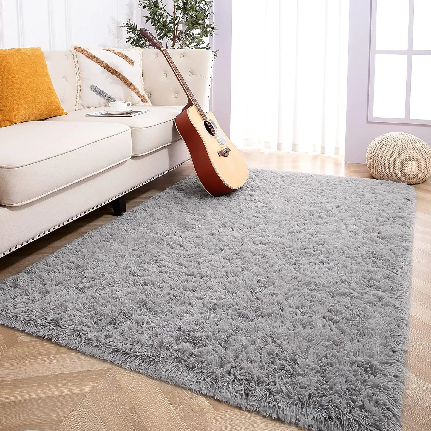 Plush Carpets Fluffy Ultra Soft Indoor Rug