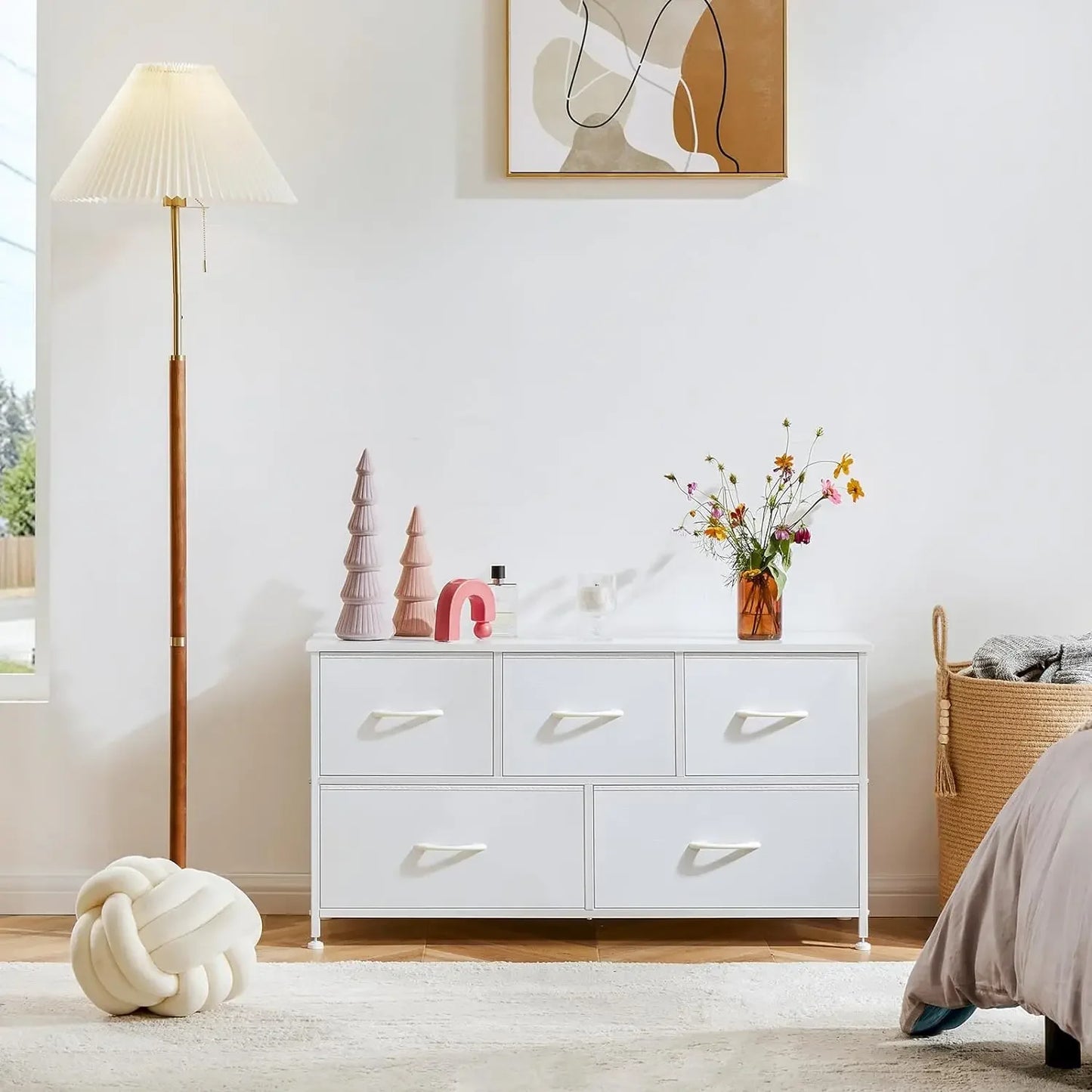 Dresser Storage with 5 Organizer Closet Chest