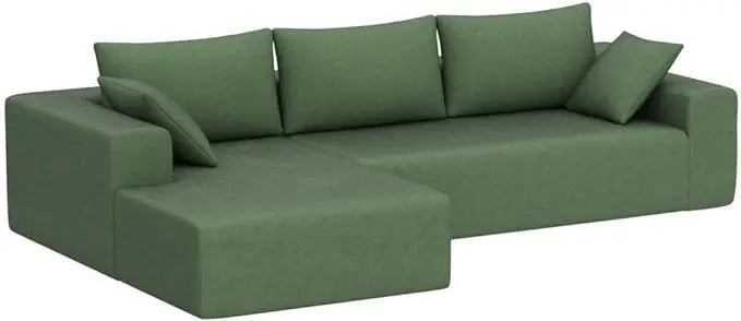 L Shaped Sectional Living Room Sofa Set,Convertible Couch with Reversible Chaise