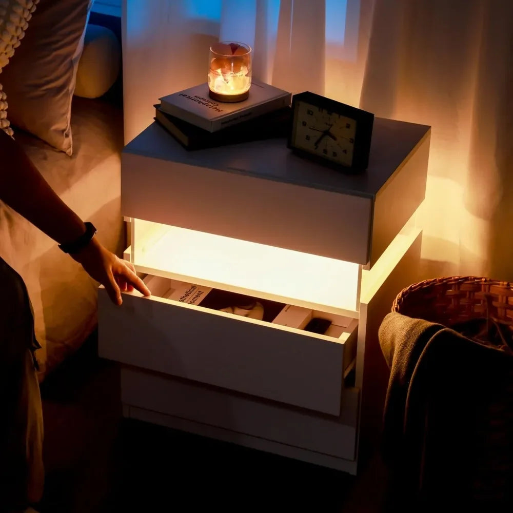 Nightstands Set of 2 LED